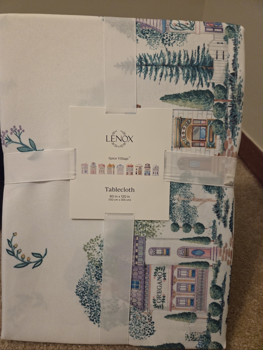 Lenox Spice Village  Tablecloth 60” X 120”